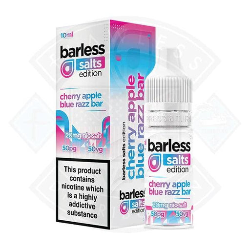 Barless Salts Edition Cherry Apple Blue Razz Bar Nic Salt 10ml - Flawless Vape Shop