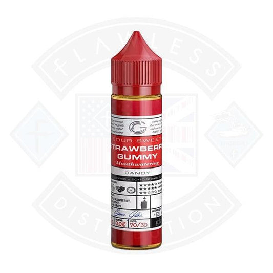 Basix Series Candy Sweet Sour Strawberry Gummy by Glas 0mg 50ml E Liquid - Flawless Vape Shop