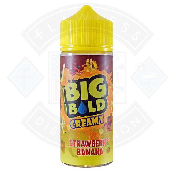 Big Bold Creamy - Strawberry Banana 0mg 100ml Shortfill - Flawless Vape Shop