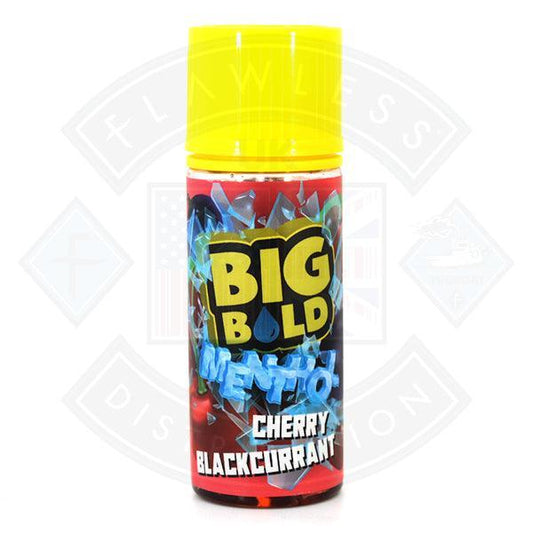 Big Bold Menthol - Cherry and Blackcurrant 0mg 100ml Shortfill - Flawless Vape Shop