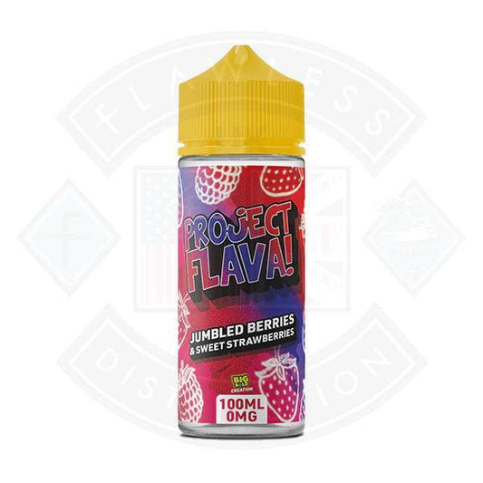 Big Bold Project Flava - Jumbled Berries and Sweet Strawberry 0mg 100ml Shortfill - Flawless Vape Shop