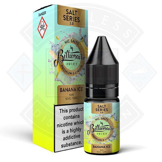 Billionaire Juice Salt Series Nic Salt - Banana Ice 10ml - Flawless Vape Shop