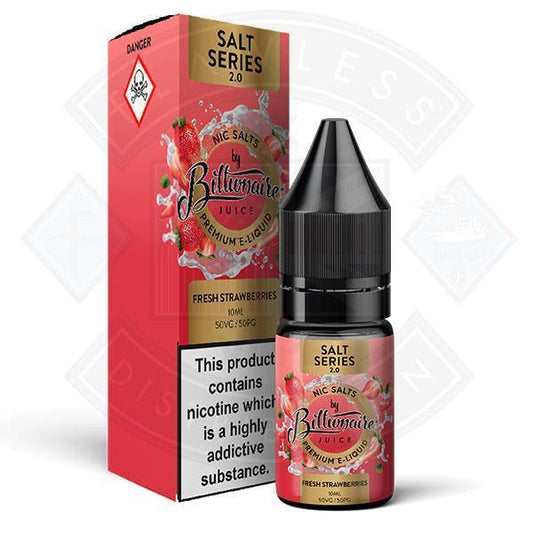 Billionaire Juice Salt Series Nic Salt - Fresh Strawberries 10ml - Flawless Vape Shop