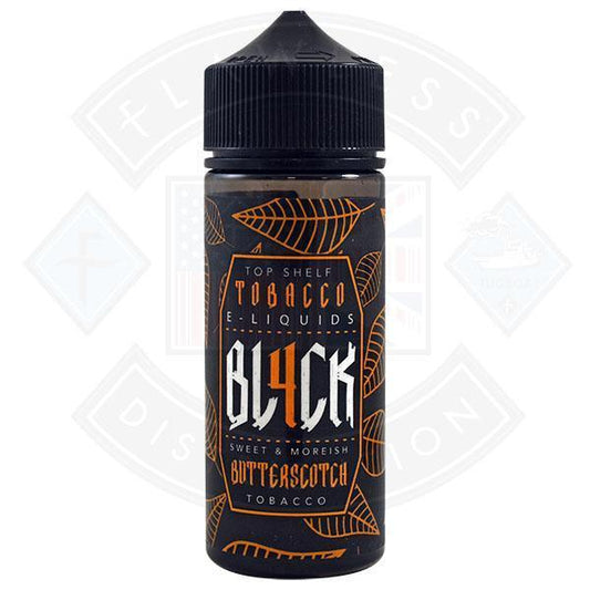 BL4CK Butterscotch Tobacco 0mg 100ml shortfill E-Liquid - Flawless Vape Shop