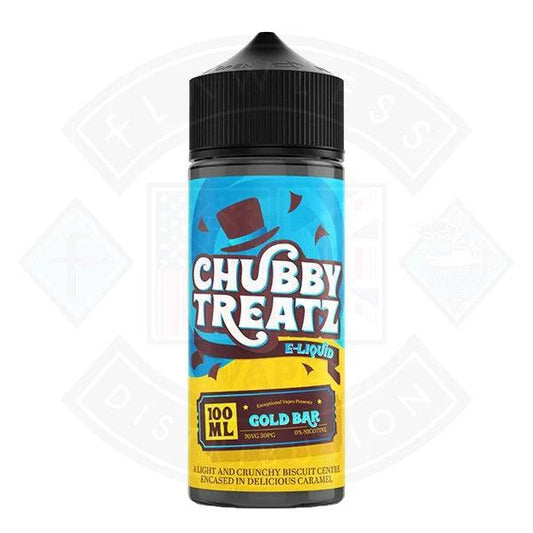 Chubby Treatz Gold Bar 0mg 100ml Shortfill - Flawless Vape Shop