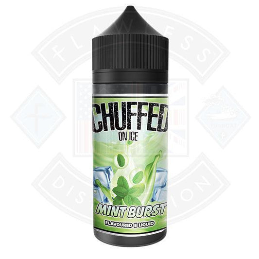 Chuffed On Ice - Mint Burst 0mg 100ml Shortfill E-Liquid - Flawless Vape Shop