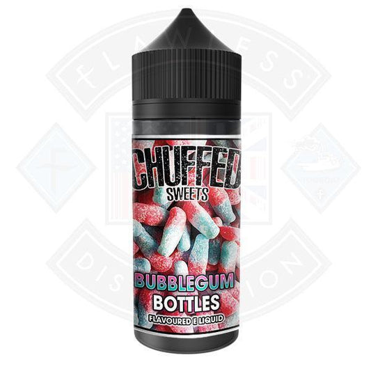 Chuffed Sweets - Bubblegum Bottles 0mg 100ml Shortfill E-Liquid - Flawless Vape Shop