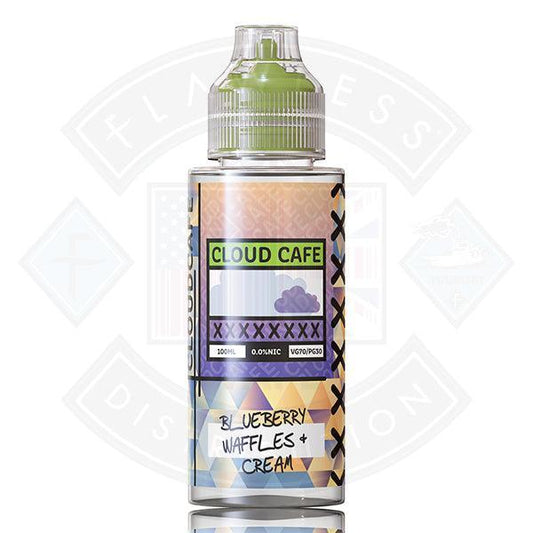 Cloud Café- Blueberry Waffles Cream 0mg 100ml Shortfill - Flawless Vape Shop