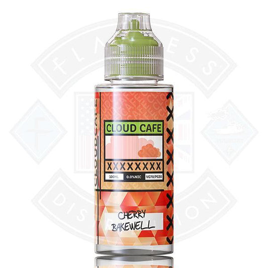 Cloud Café- Cherry Bakewell 0mg 100ml Shortfill - Flawless Vape Shop