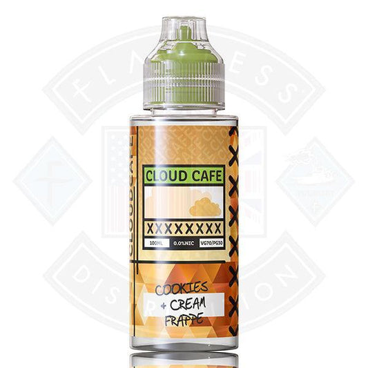 Cloud Café- Cookies Cream Frappe 0mg 100ml Shortfill - Flawless Vape Shop