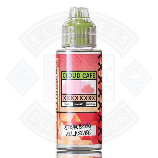 Cloud Café- Strawberry Milkshake 0mg 100ml Shortfill - Flawless Vape Shop