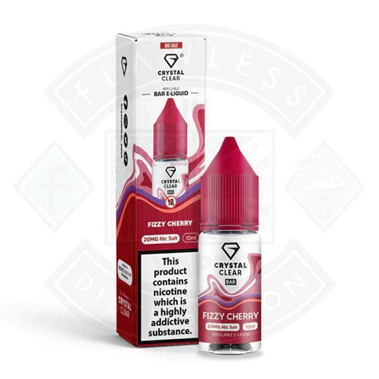 Crystal Clear Bar Nic Salts 10ml - Fizzy Cherry - Flawless Vape Shop