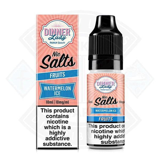 Dinner Lady Fruits - Watermelon Ice Nic Salt 10ml - Flawless Vape Shop