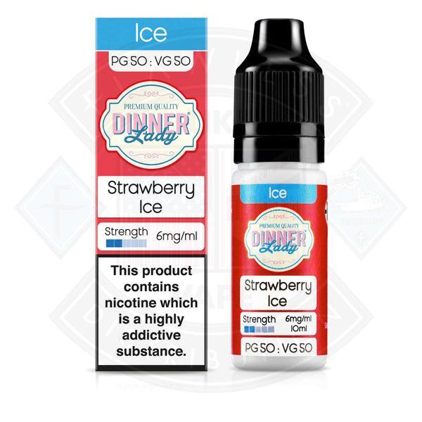 Dinner Lady Ice 50/50 Strawberry Ice 10ml - Flawless Vape Shop