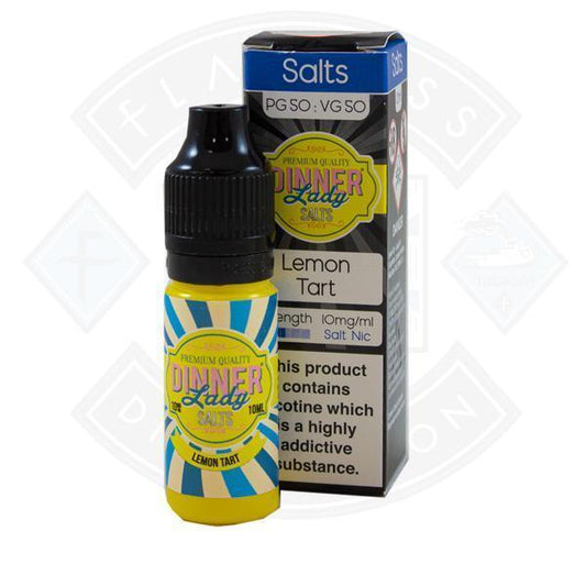 Dinner Lady- Lemon Tart Salt Nic 10ml 10mg E-liquid - Flawless Vape Shop