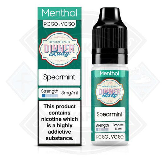 Dinner Lady Menthol 50/50 Spearmint 10ml - Flawless Vape Shop