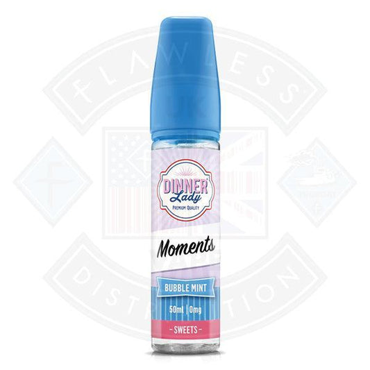 Dinner Lady Moments - Bubble Mint 50ml Shortfill - Flawless Vape Shop