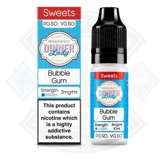 Dinner Lady Sweets 50/50 Bubblegum 10ml - Flawless Vape Shop