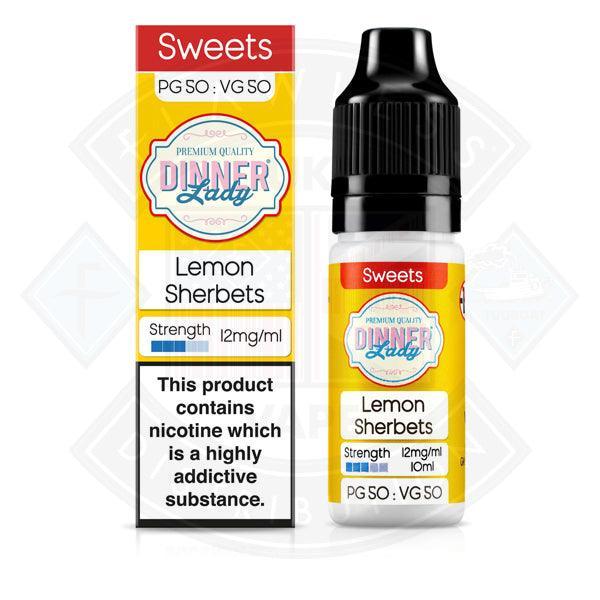 Dinner Lady Sweets 50/50 Lemon Sherbets 10ml - Flawless Vape Shop