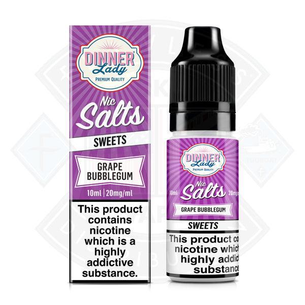 Dinner Lady Sweets - Grape Bubblegum Nic Salt 10ml - Flawless Vape Shop