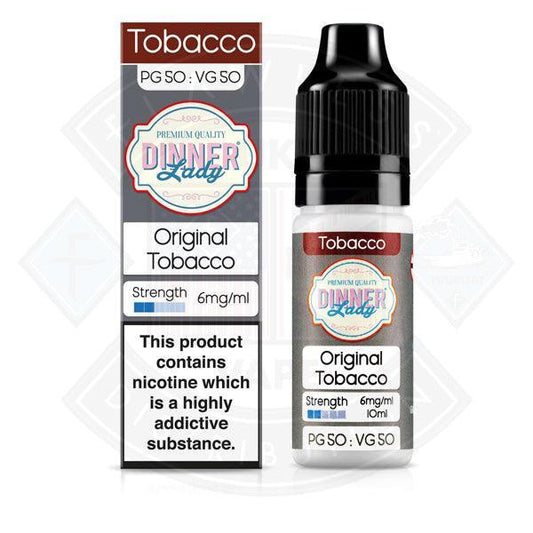 Dinner Lady Tobacco 50/50 Original Tobacco 10ml - Flawless Vape Shop