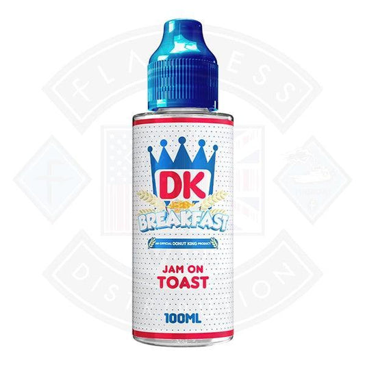 Donut King Breakfast - Jam on Toast 0mg 100ml Shortfill - Flawless Vape Shop