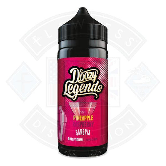 Doozy Legends- Pineapple Raspberry Sangria 0mg 100ml Shortfill - Flawless Vape Shop