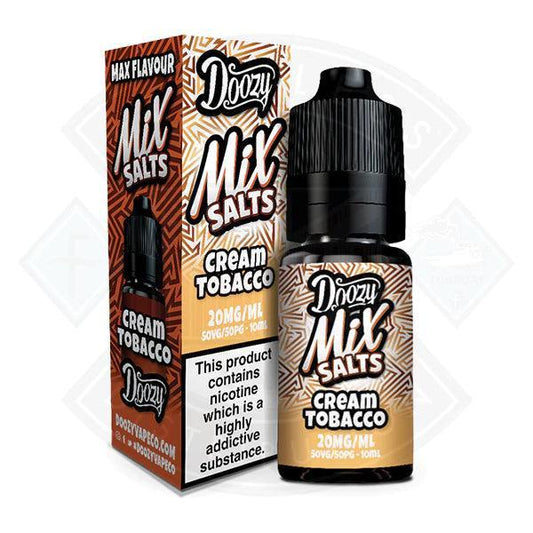 Doozy Mix Salts Cream Tobacco 50/50 10ml e-liquid - Flawless Vape Shop