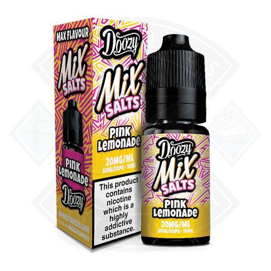 Doozy Mix Salts Pink Lemonade 50/50 10ml e-liquid - Flawless Vape Shop