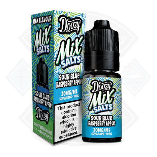 Doozy Mix Salts Sour Blue Raspberry Apple 50/50 10ml e-liquid - Flawless Vape Shop