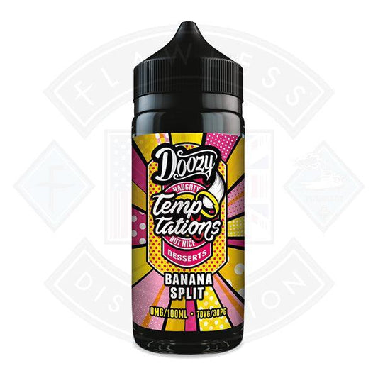 Doozy Temptations- Banana Split 0mg 100ml Shortfill - Flawless Vape Shop