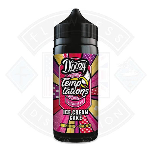 Doozy Temptations- Ice Cream Cake 0mg 100ml Shortfill - Flawless Vape Shop