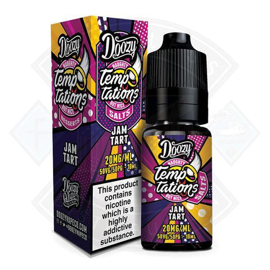 Doozy Temptations Salts Jam Tart 50/50 10ml e-liquid - Flawless Vape Shop