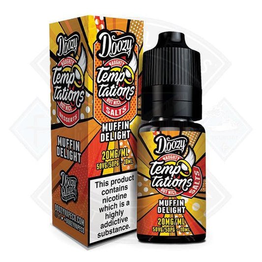 Doozy Temptations Salts Muffin Delight 50/50 10ml e-liquid - Flawless Vape Shop