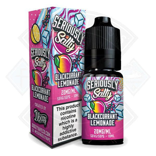 Doozy Vape Seriously Salty - Blackcurrant Lemonade 10ml - Flawless Vape Shop