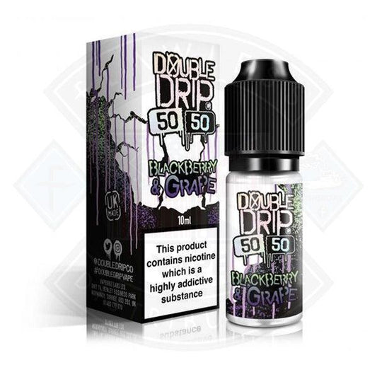 Double Drip 50:50 Blackberry & Grape - 10ml - Flawless Vape Shop