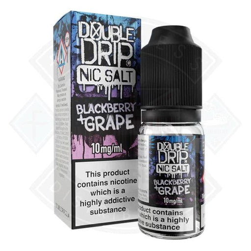 Double Drip Nic Salt Blackberry & Grape 10ml E-liquid - Flawless Vape Shop