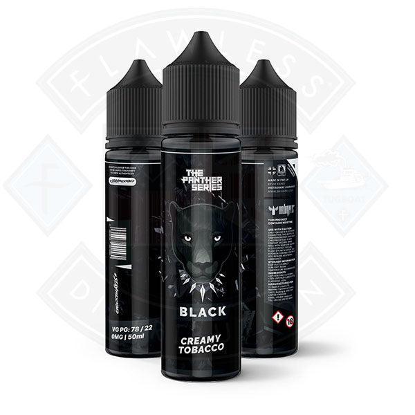 Dr Vapes The Panther Series - Black Creamy Tobacco 50ml 0mg shortfill e-liquid - Flawless Vape Shop