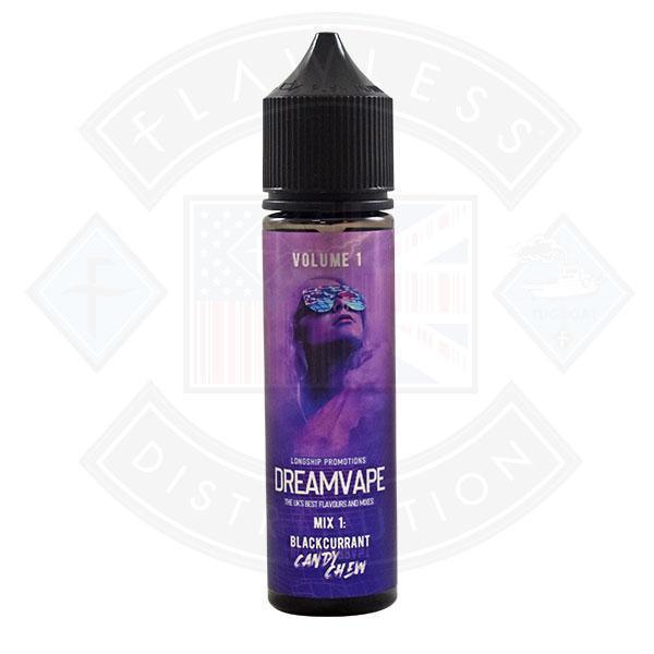 Dreamvape Mix 1 - Blackcurrant Candy Chew 0mg 50ml Shortfill - Flawless Vape Shop