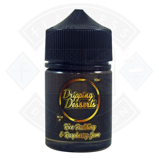 Dripping Desserts Rice Pudding & Raspberry Jam 0mg 50ml Shortfill - Flawless Vape Shop