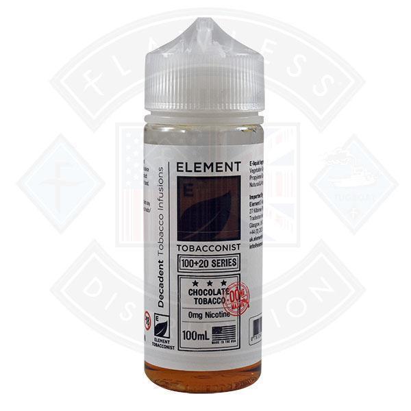 Element Tobacconist - Chocolate Tobacco Tobacco 0mg 100ml Shortfill - Flawless Vape Shop