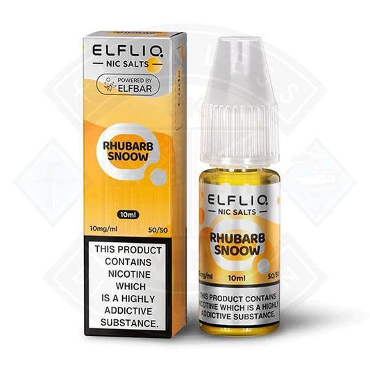 Elf Bar ELFLIQ Rhubarb Snoow Nic Salt 10ml - Flawless Vape Shop