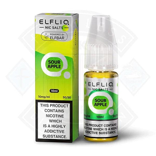 Elf Bar ELFLIQ Sour Apple Nic Salt 10ml - Flawless Vape Shop