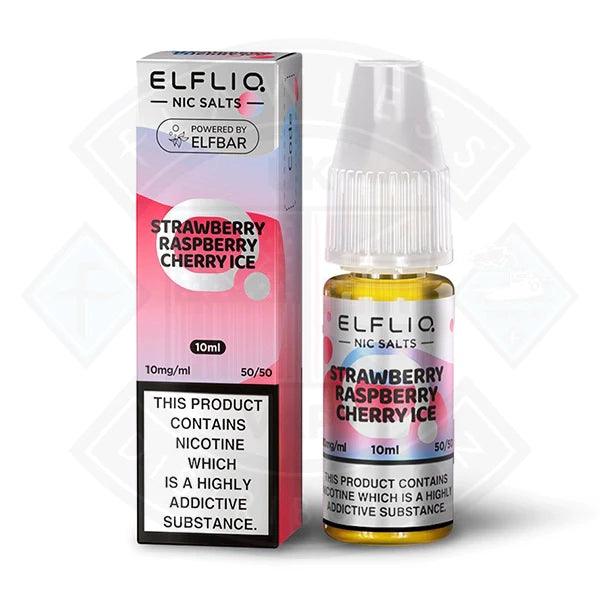 Elf Bar ELFLIQ Strawberry Raspberry Cherry lce Nic Salt 10ml - Flawless Vape Shop