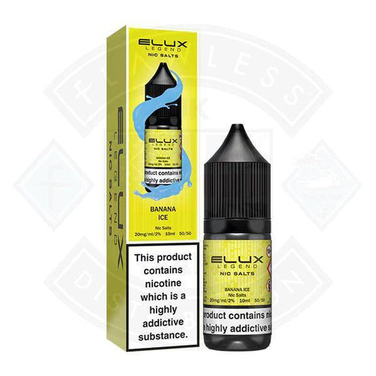 Elux Legend Nic Salt - Banana ICE 10ml - Flawless Vape Shop