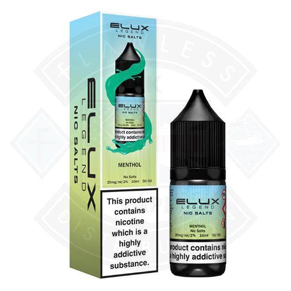 Elux Legend Nic Salt - Menthol 10ml - Flawless Vape Shop