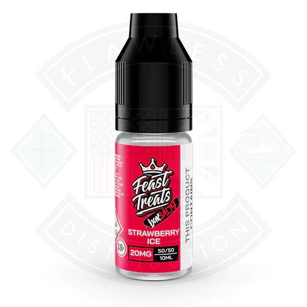 Feast Treats Bar Salts Strawberry Ice Nic Salt 10ml - Flawless Vape Shop