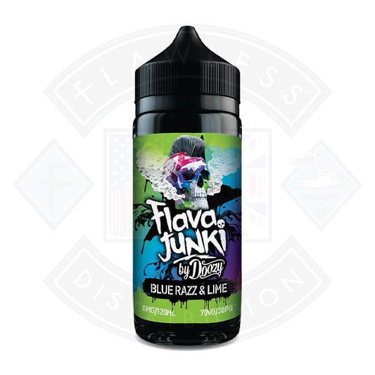 Flava Junki by Doozy Vape Blue Razz and Lime 0mg 100ml Shortfill - Flawless Vape Shop