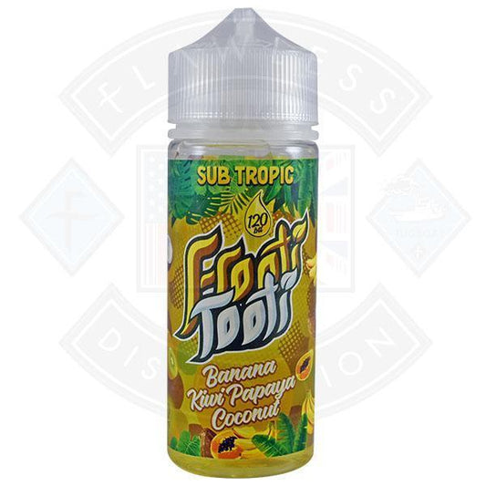 Frooti Tooti- Banana Kiwi Papaya Coconut 0mg 100ml Shortfill - Flawless Vape Shop