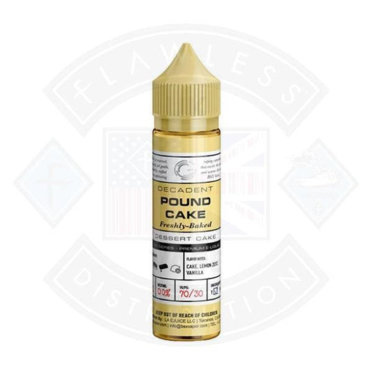 Glas Basix Series Decadent Pound Cake 0mg 50ml E Liquid - Flawless Vape Shop